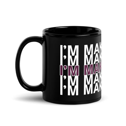 I'm Makin' Sauce Black Glossy Mug