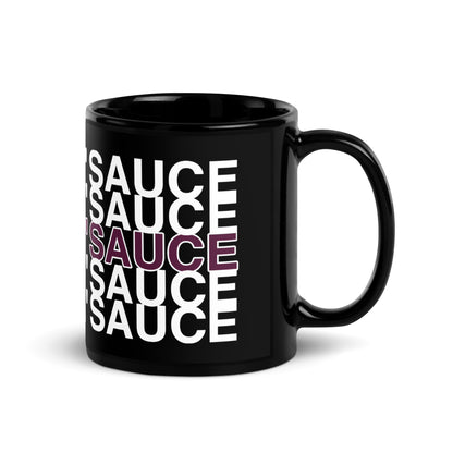 I'm Makin' Sauce Black Glossy Mug