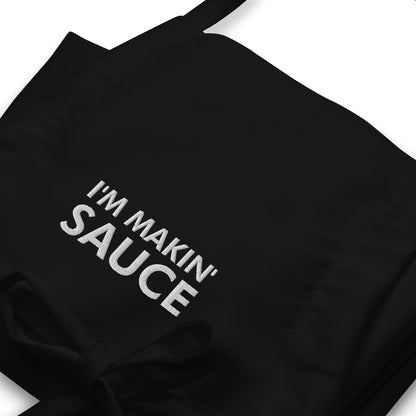 I'm Makin' Sauce Embroidered Apron